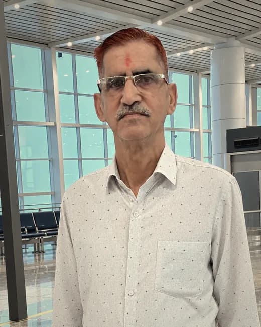 Kushal Chand Chambail, co-founder of HimVeda, in a white patterned shirt